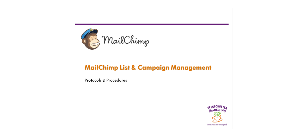 MailChimp Training